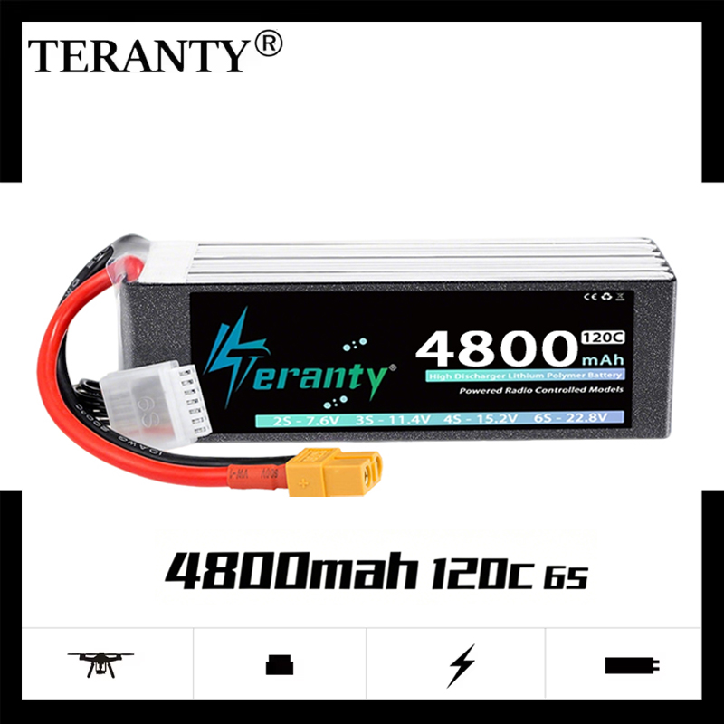 Drone Rc Link - TERANTY 6S 4800mAh リポバッテリー 22.8V 120C/240C