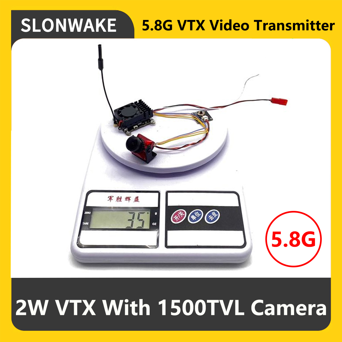 Drone Rc Receiver And Transmitter - SLONWAKE 5.8G 2000mW FPV VTX トランスミッター
