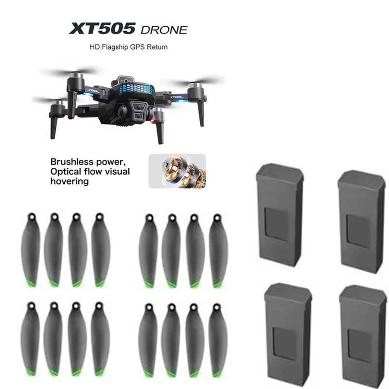 Xt505 Rc Drone - XT505 GPS RCドローンバッテリー 3.7V 2000mAhバッテリー USBプロペラ