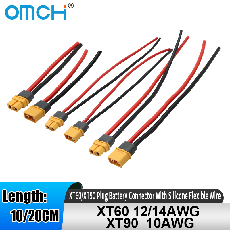 Drone Rc Link - OMCH XT60 12/14AWG XT90 10AWG オス・メスプラグ
