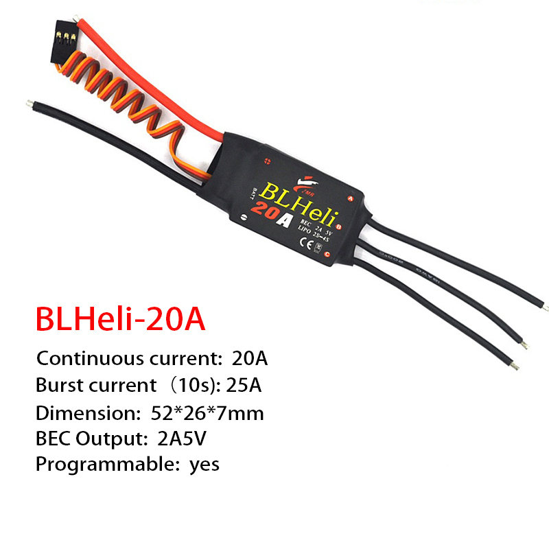 1-3 個ブラシレス ESC BLHeli 20A 30A  - Drone Rc Remote Control のレビューと価格