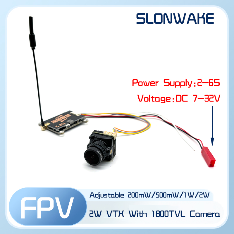 SLONWAKE 5.8G 56CH 2W 送信機 VTX  - Fpv Camera Cmos のレビューと価格