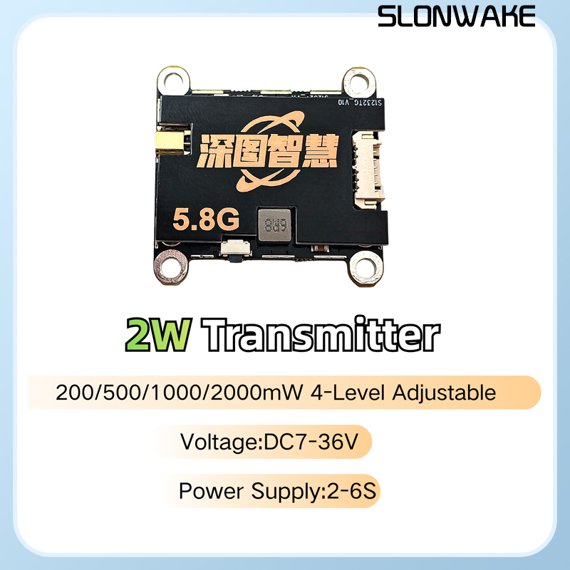 SLONWAKE 5.8G 56CH 2W 送信機 VTX  - Fpv Camera Cmos のレビューと価格