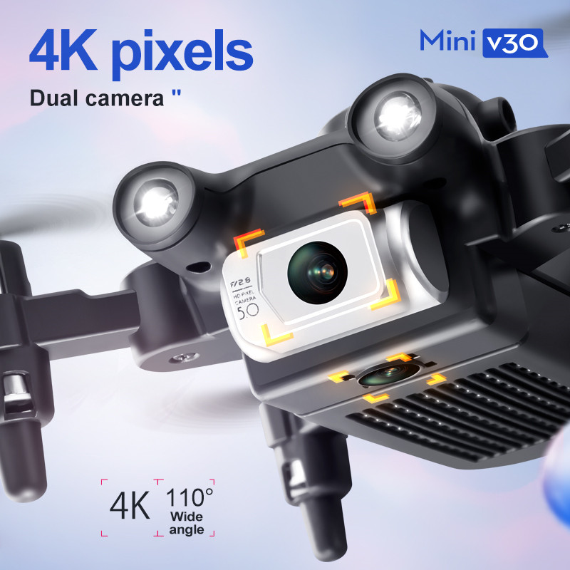 ミニ V30 WiFi FPV ドローン 4K HD デュア - Dron Rc Quadcopter のレビューと価格