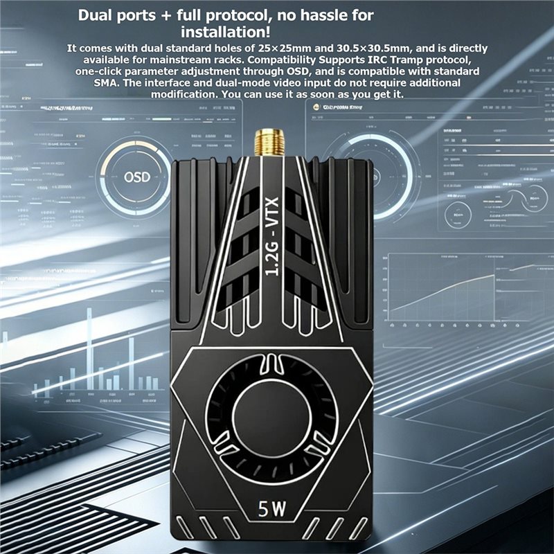 VTX FPV ビデオトランスミッター用 1.2Ghz 5W - Rc Transmitter のレビューと価格