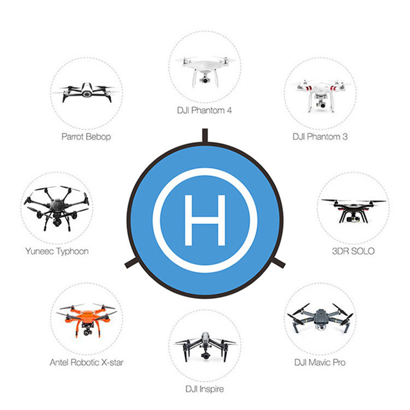 クワッドコプター用折りたたみ式ランディングパッド,55cm, - Dron Rc Quadcopter のレビューと価格