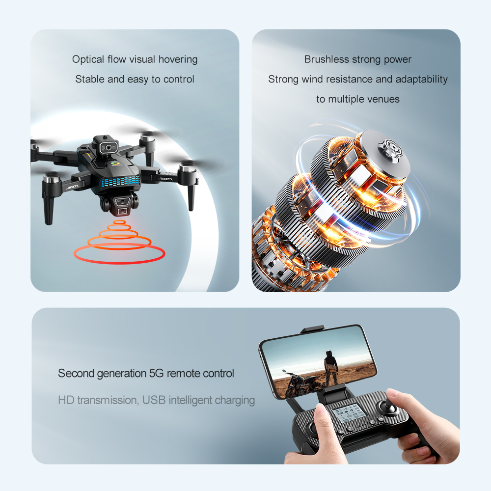 オリジナルXT505折りたたみ式GPSドローン 8Kデュアル - Xt505 Rc Drone のレビューと価格
