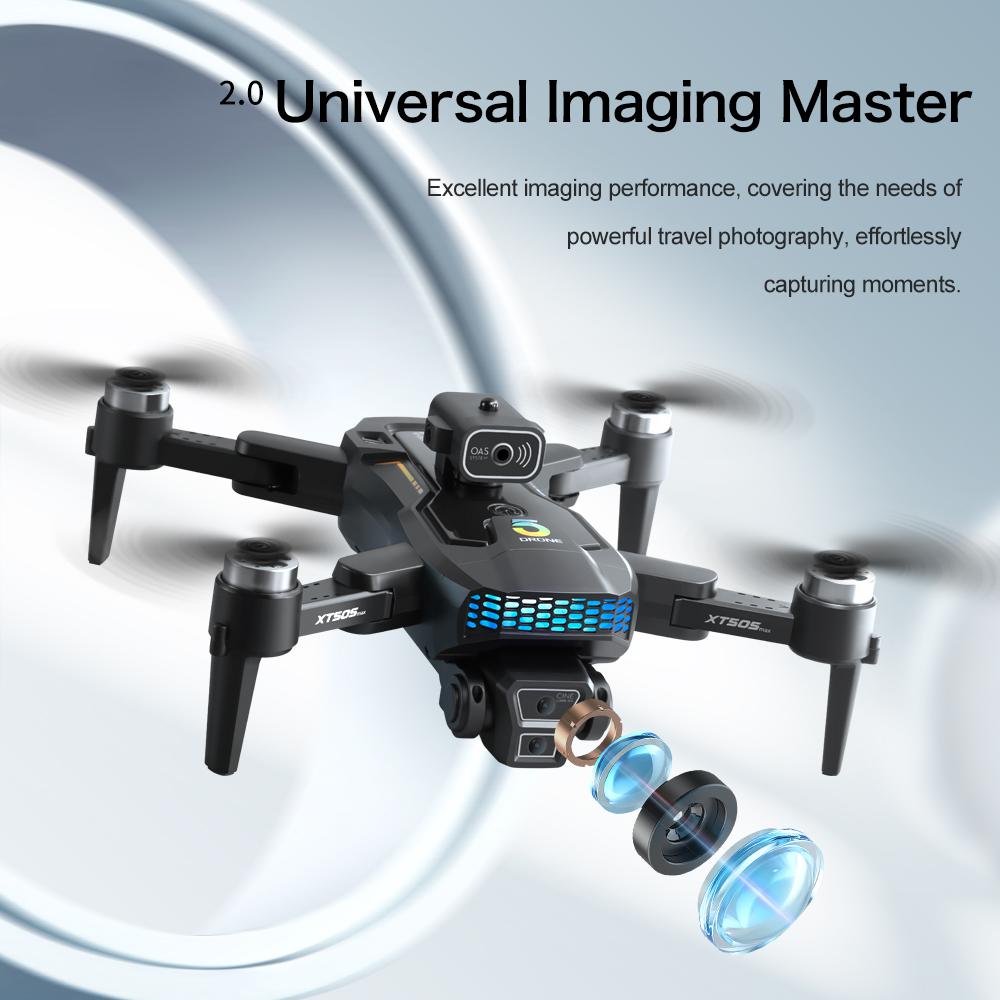 オリジナルXT505折りたたみ式GPSドローン 8Kデュアル - Xt505 Rc Drone のレビューと価格
