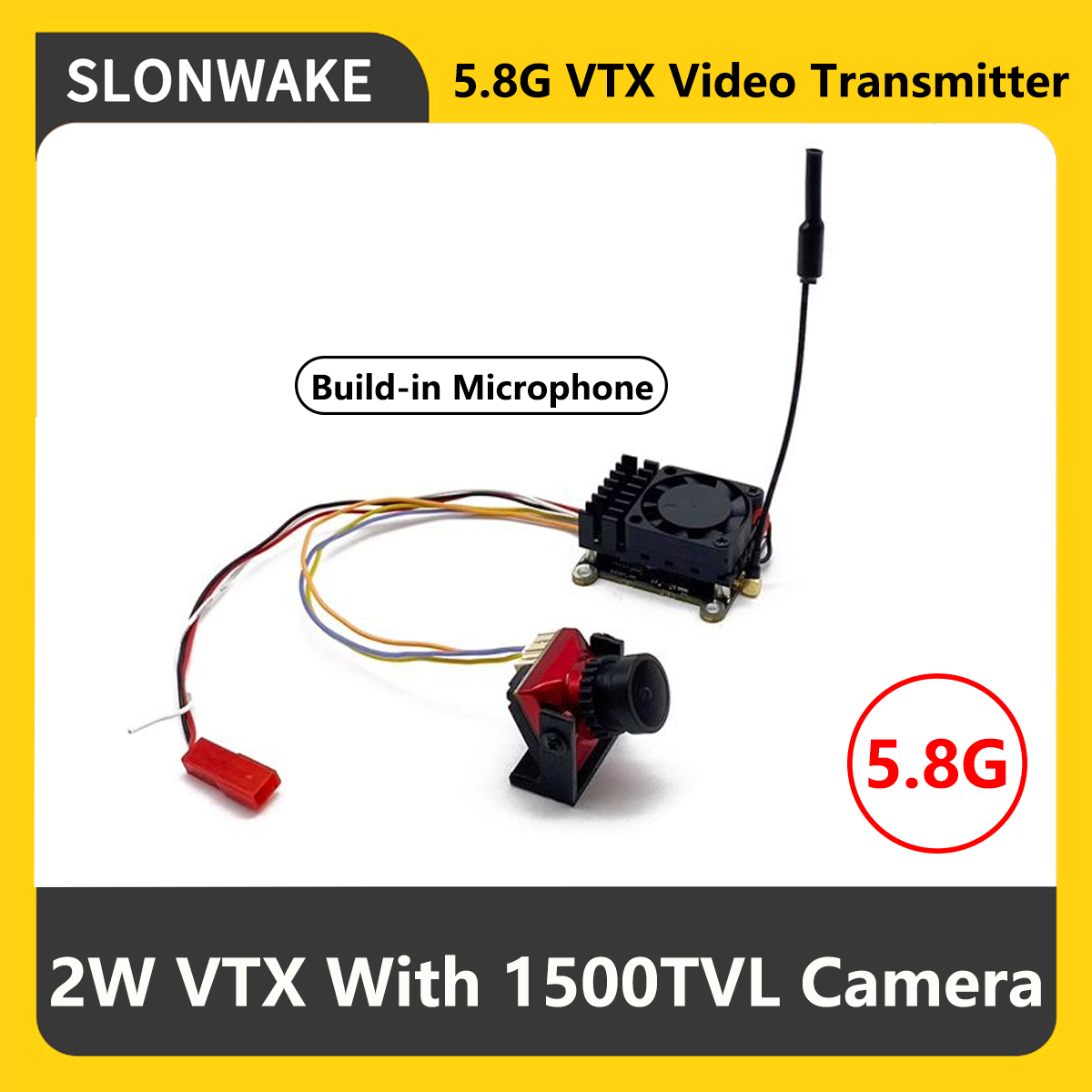 SLONWAKE 5.8G 2000mW FPV VTX ト - Drone Rc Receiver And Transmitter のレビューと価格