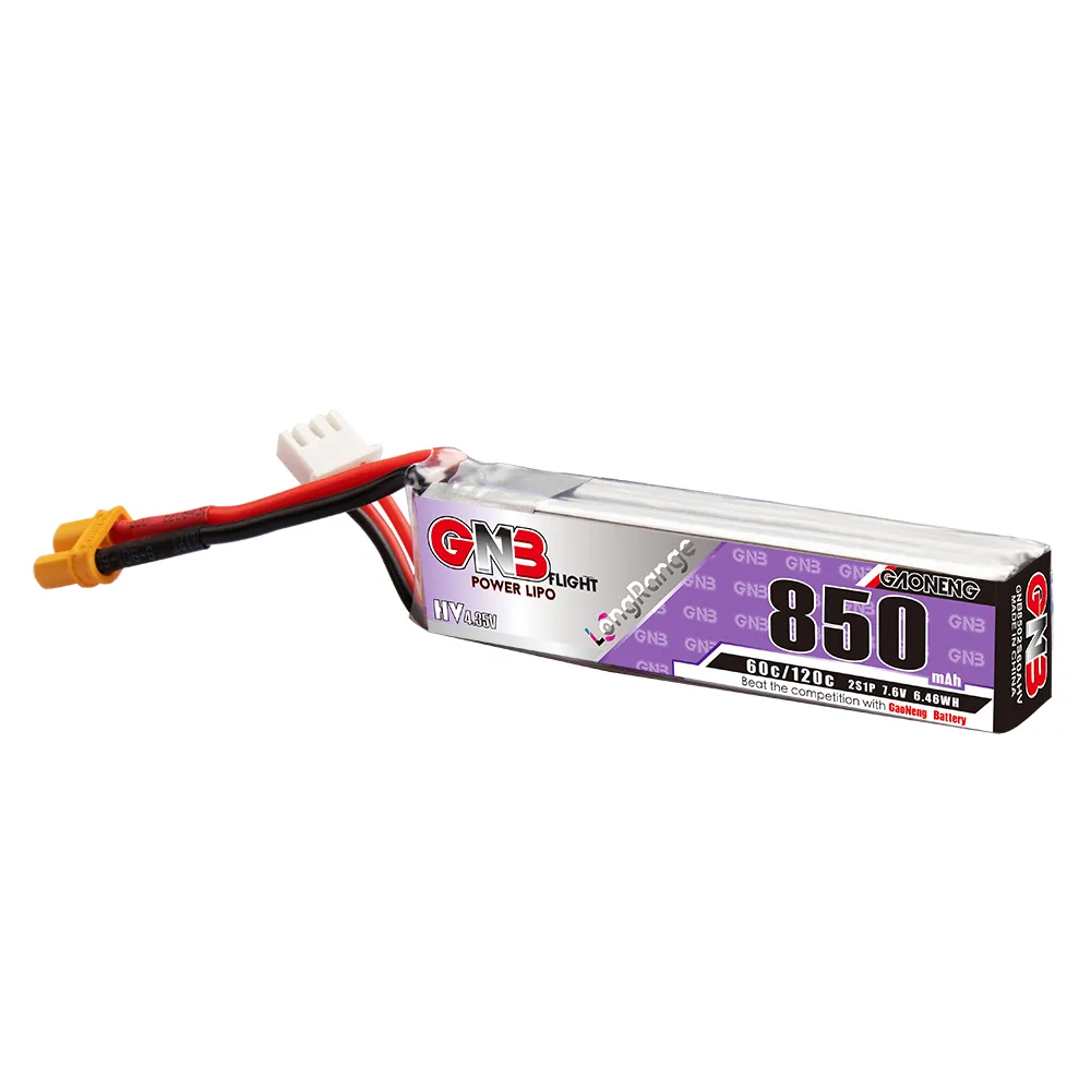 ガオネン GNB リポバッテリー 850mAh 2S 7.6 - Drone Rc Link のレビューと価格