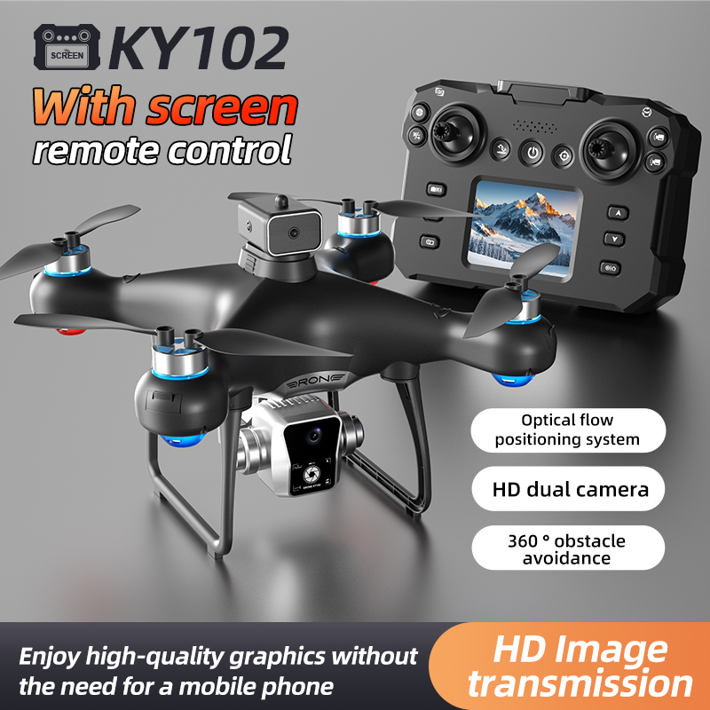KY102 MAX ドローン HD デュアルカメラスクリーン - Drone Ky102 Rc のレビューと価格