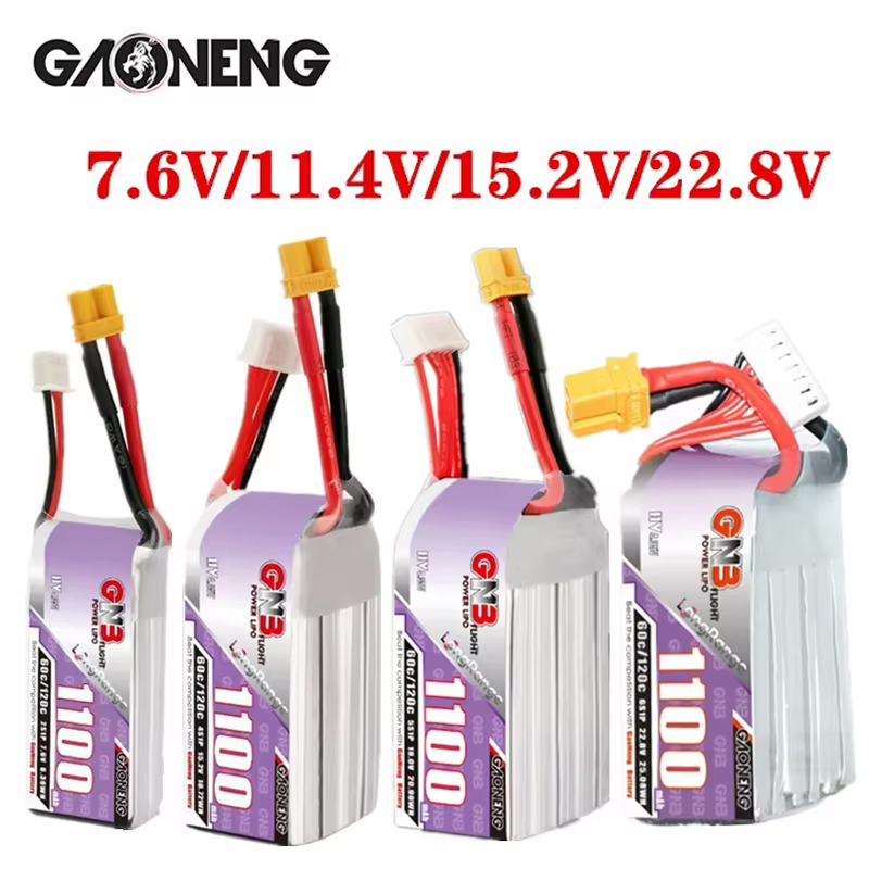 GNB 1100mAh 2S 3S 4S 6S 60C/12 - Drone Rc Link のレビューと価格