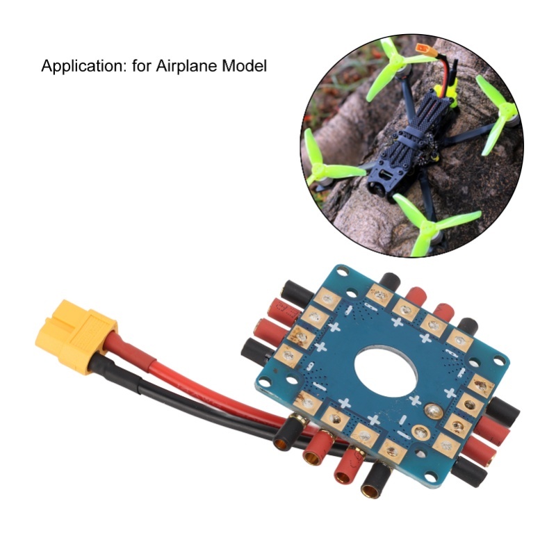 ESC 電源配電盤接続ボード XT60 プラグ付き 3.5m - Drone Rc Link のレビューと価格