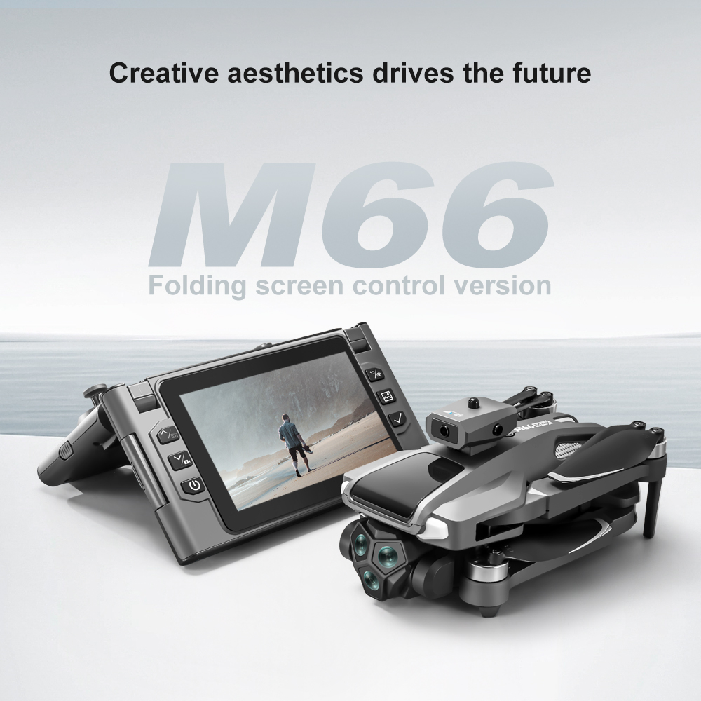 折りたたみ式M66 RCドローン、4.5インチHD折りたたみ - Dron Rc Quadcopter のレビューと価格