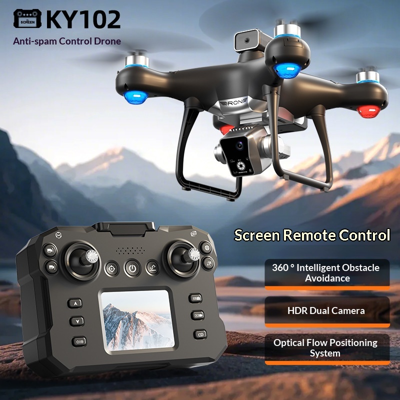 Ky102ドローン 4K HDデュアルカメラ ブラシレスモー - Drone Ky102 Rc のレビューと価格