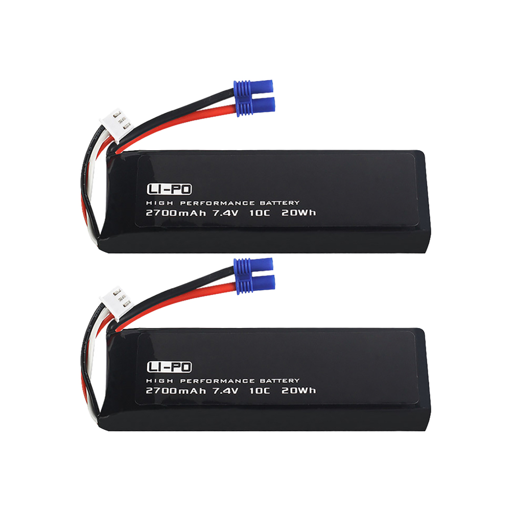 7.4V 2700mAh 10C オリジナルバッテリー Hu - Dron Rc Quadcopter のレビューと価格